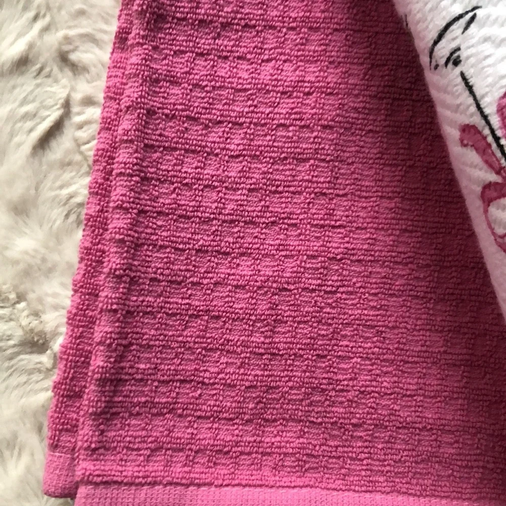 Kitchen Towels with Espresso Martini Glass and Bow Design